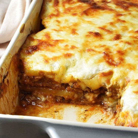 Potato and Meat Lasagna