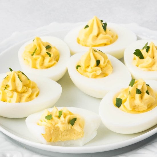 Cream Cheese Deviled Eggs