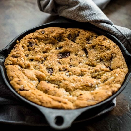 Chocolate Chip Skillet Cookie for 2