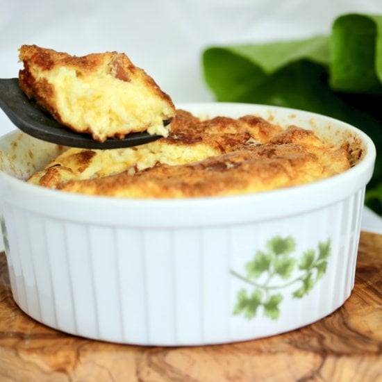 Cheese Souffle with Prosciutto