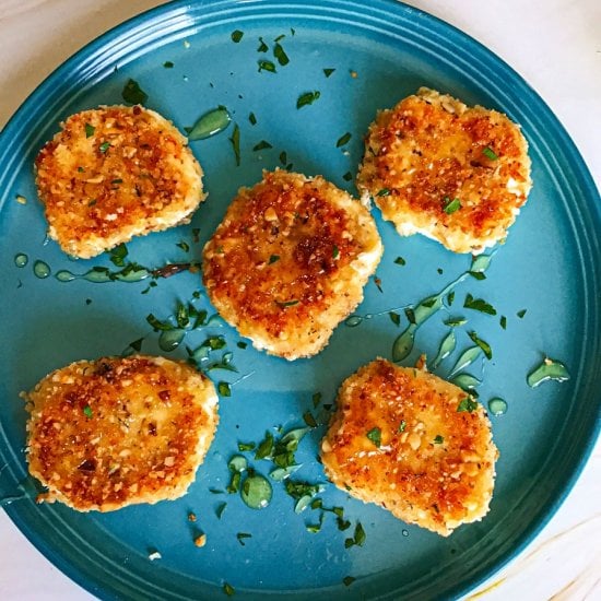 Pan Fried Goat Cheese Bites