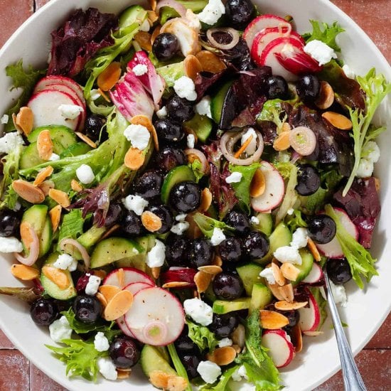 Blueberry Goat Cheese Salad
