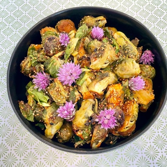 Brussels Sprouts Gochujang Glaze