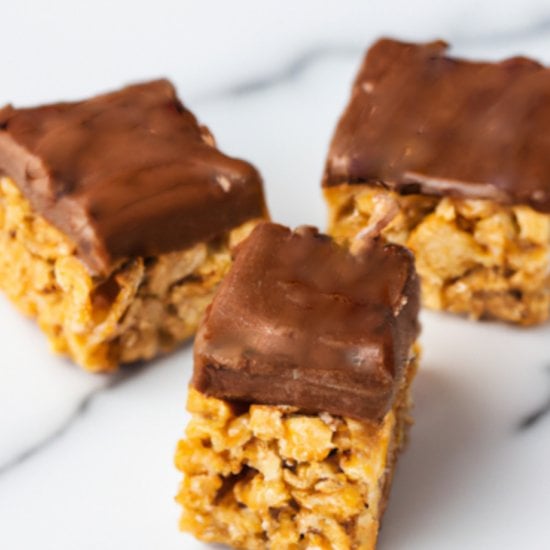 Caramel Chex Scotcheroo Bars
