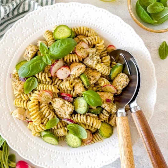 Chicken Pesto Pasta Salad