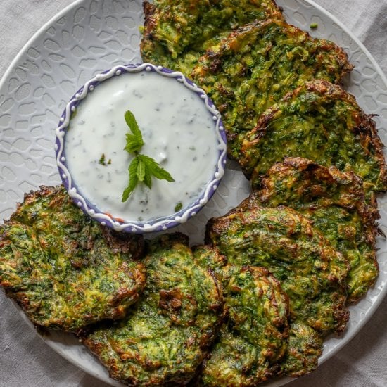 Air Fryer Zucchini Fritters