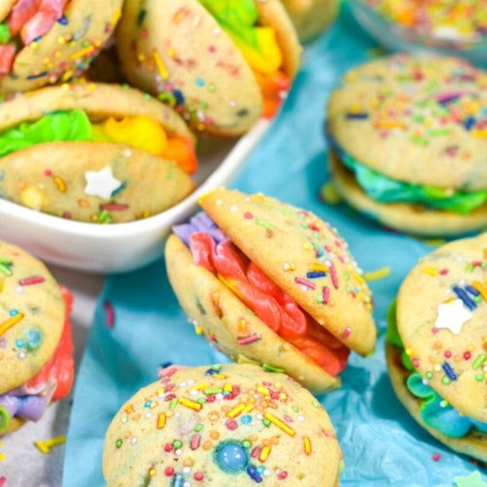 Rainbow Whoopie Pies