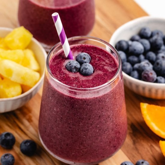 Blueberry Pineapple Smoothie