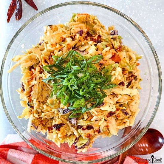 Spicy Chili Crunch Coleslaw