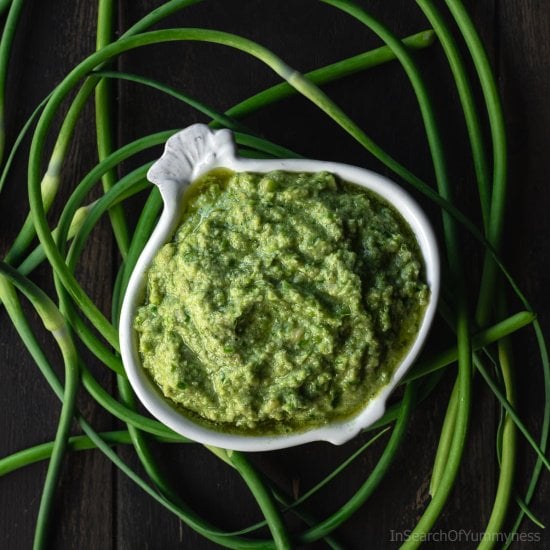 Garlic Scape Pesto