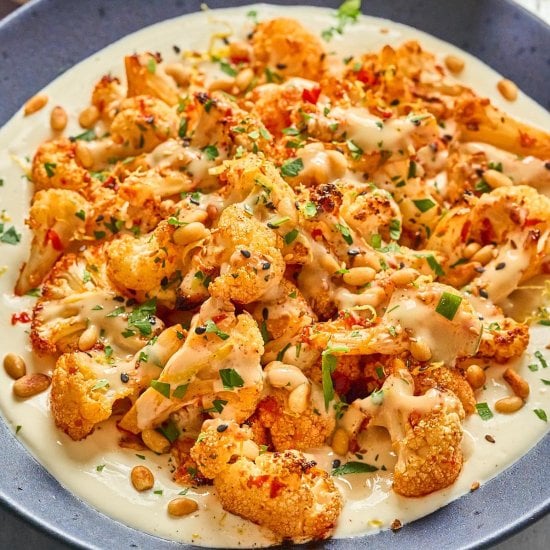 Harissa Roasted Cauliflower
