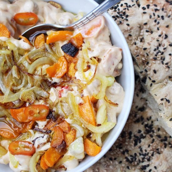 Vegan Carrot Yogurt Raita