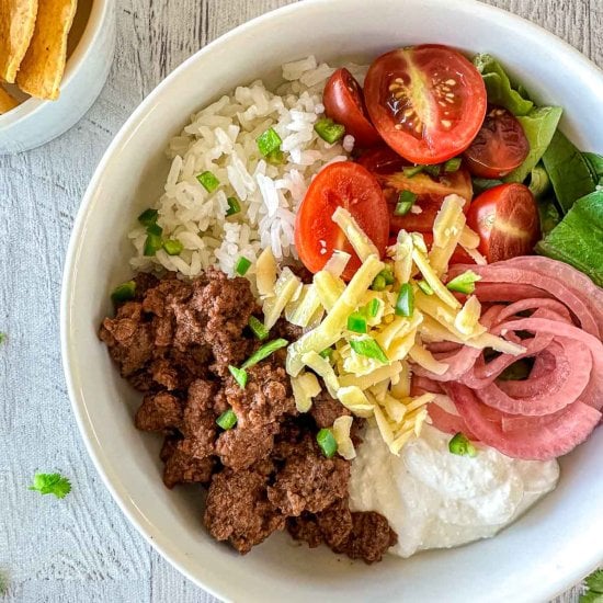 Easy Cottage Cheese Taco Bowl