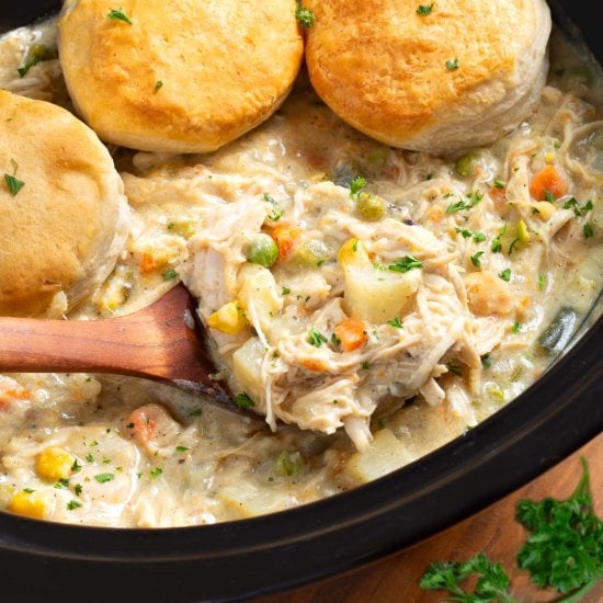 Slow Cooker Chicken Pot Pie