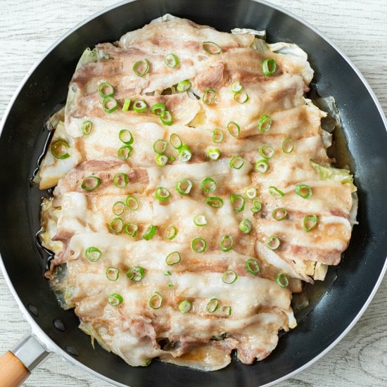 Japanese Pork & Cabbage with Ponzu