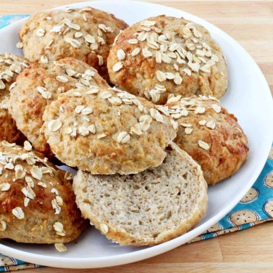 Oatmeal Burger Buns