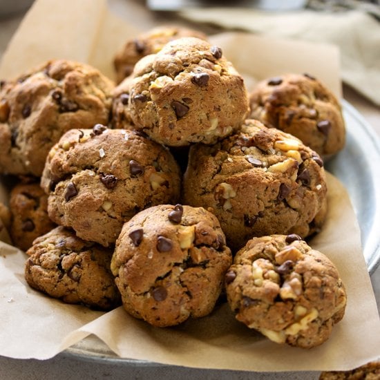 Chocolate Chip Nut and Flax Cookies