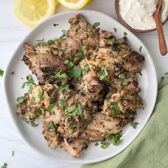 Za’atar Chicken With Yogurt Sauce
