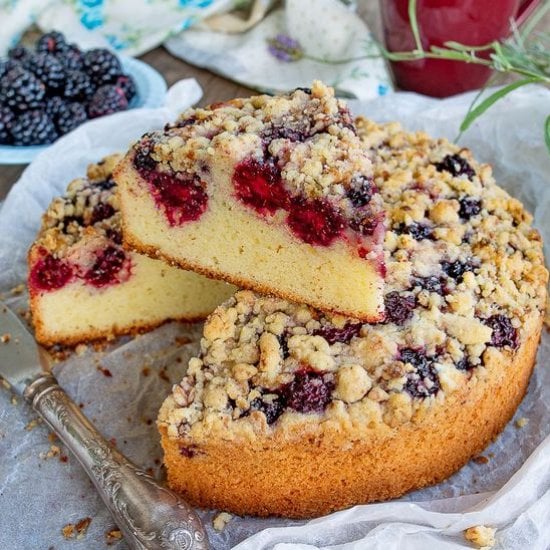 Blackberry Streusel Coffee Cake
