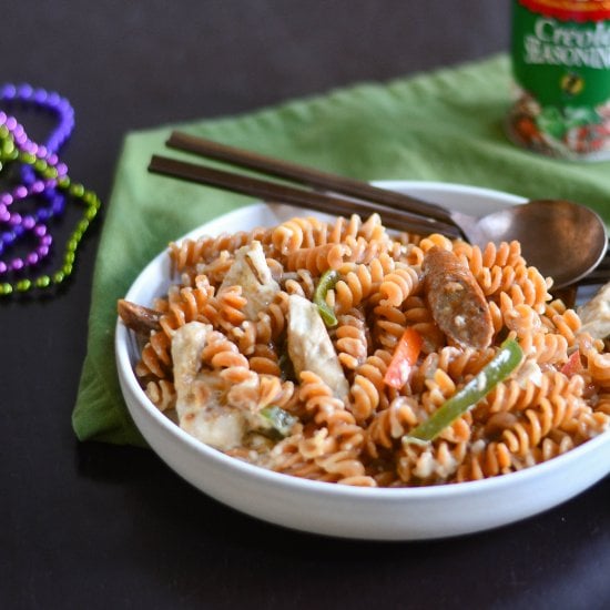 Light Gluten Free Cajun Pasta