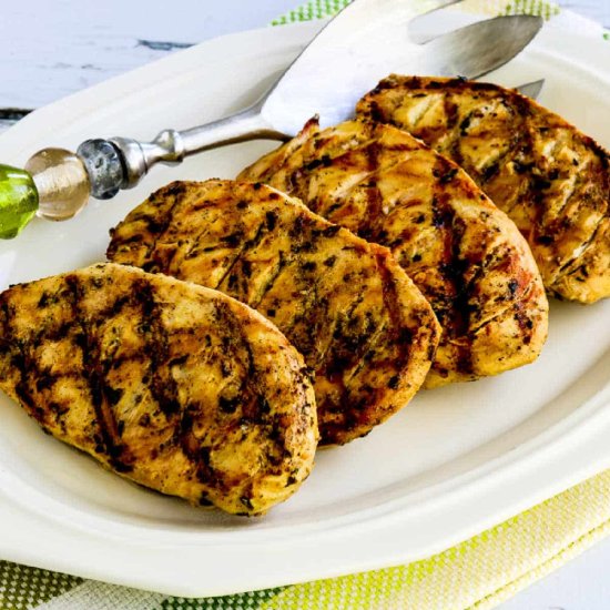 Grilled Tarragon Mustard Chicken