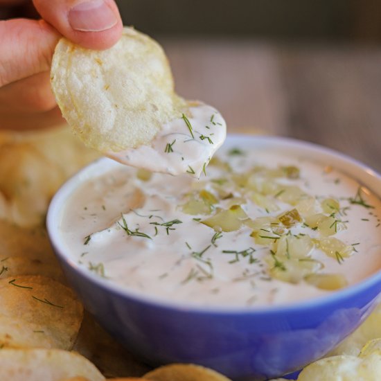 Vegan Dill Pickle Dip