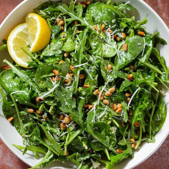 Arugula and Spinach Salad
