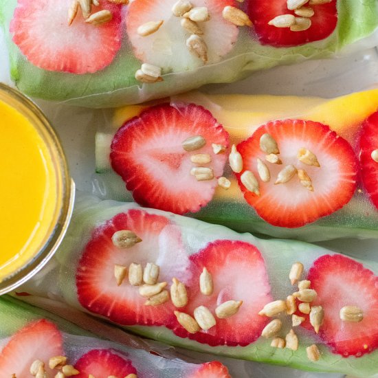 Spring Rolls with Zesty Ginger Dip