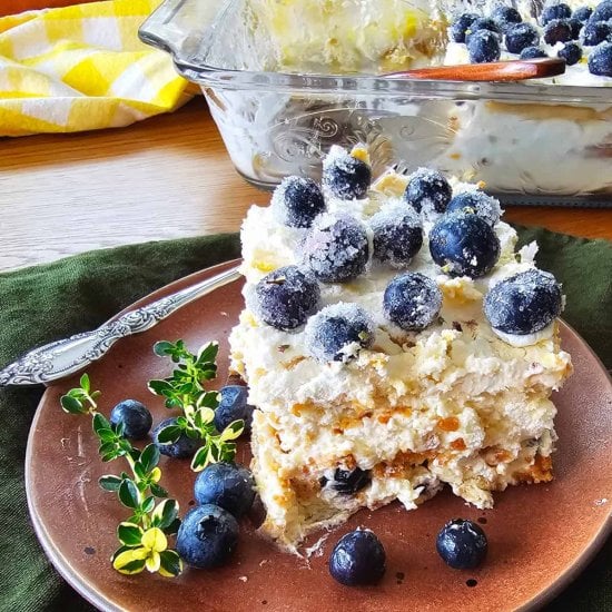 Lemon Blueberry Icebox Cake