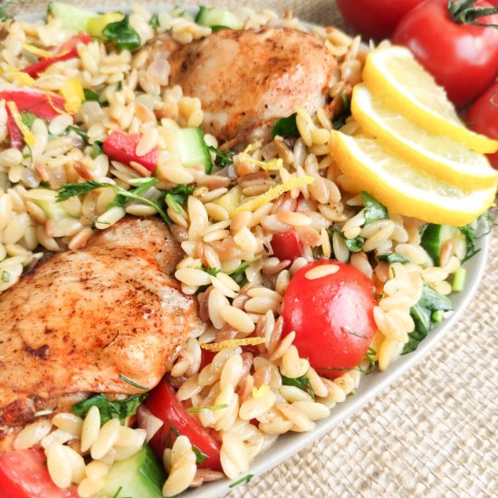 Lemon Chicken Orzo
