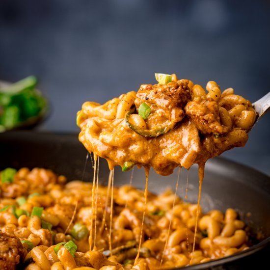 Buffalo Chicken Mac n’ Cheese