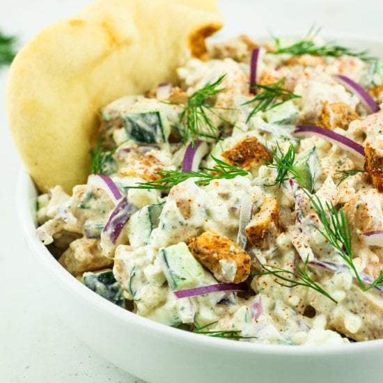 Cottage Cheese Greek Chicken Bowls