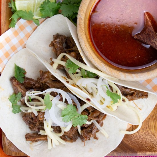Chipotle Shredded Beef Tacos
