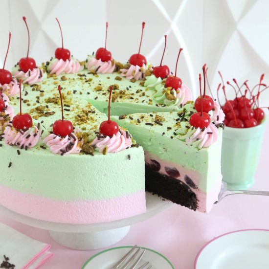Spumoni Ice Cream Cake
