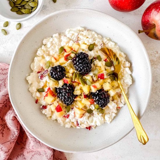 Cottage Cheese and Apple Bowls