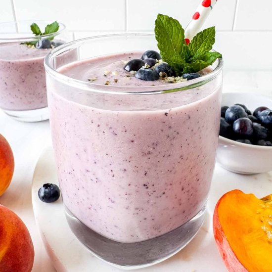 Blueberry Peach Smoothie