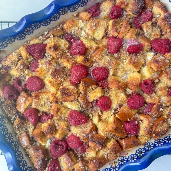 Raspberry French Toast Casserole