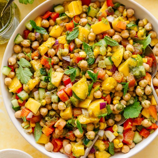 Mango Chickpea Salad