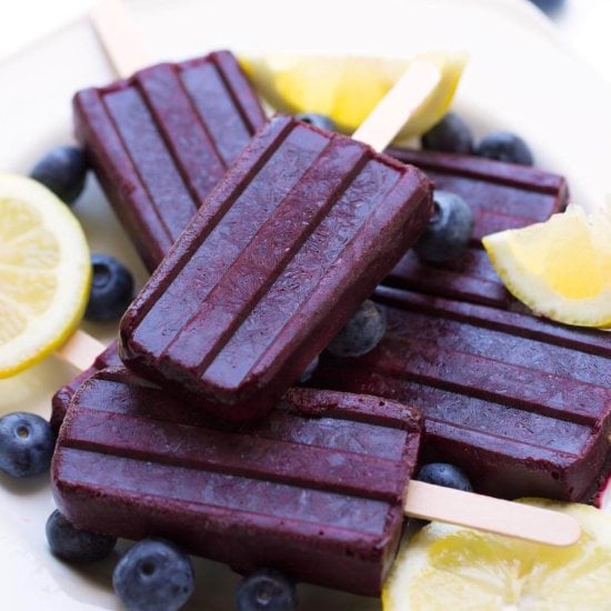 Blueberry Lemon Popsicles