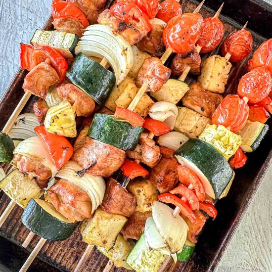 Traeger Chicken Kabobs
