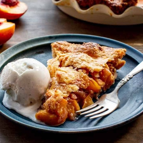 Homemade Peach Pie