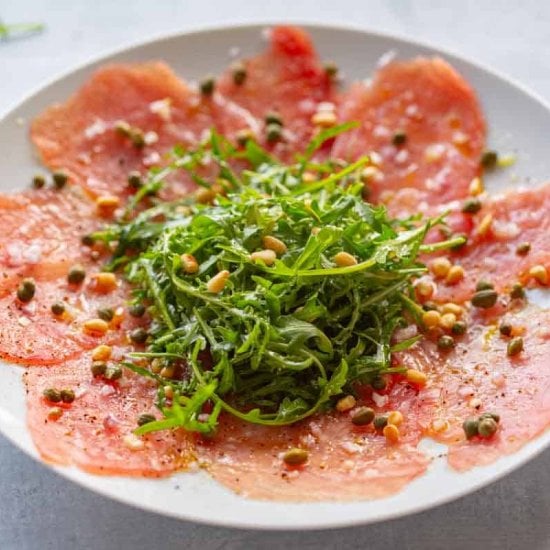 Classic Tuna Carpaccio