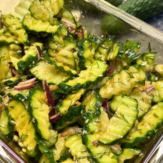 Garlic Cucumber Salad