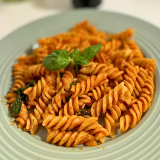 Creamy Roasted Pepper Pasta Bake