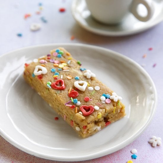 Cake Batter Snack Bars
