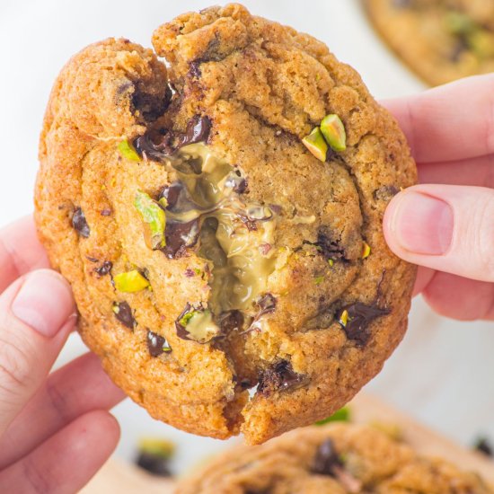 Chocolate Chip Pistachio Cookies
