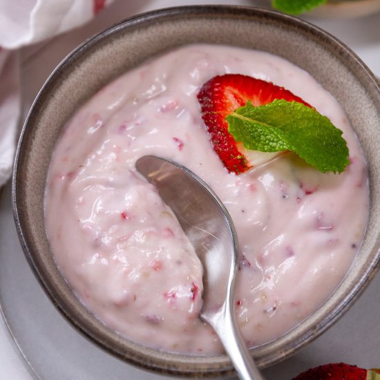 Strawberry Almond Cottage Cheese