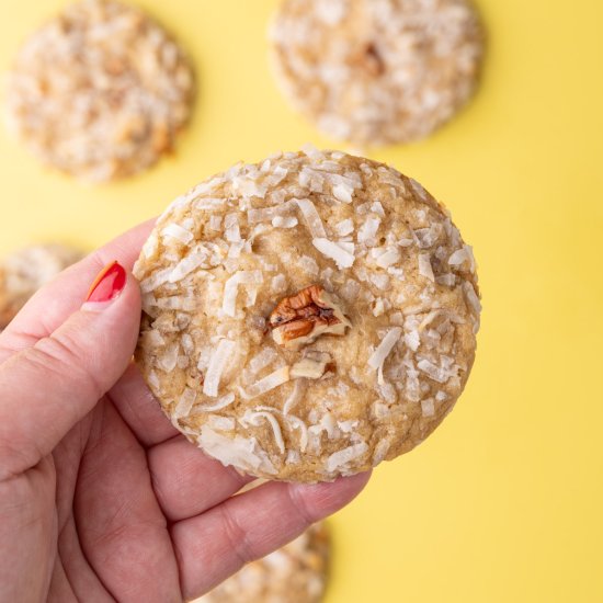 Chewy Coconut Pecan Cookies