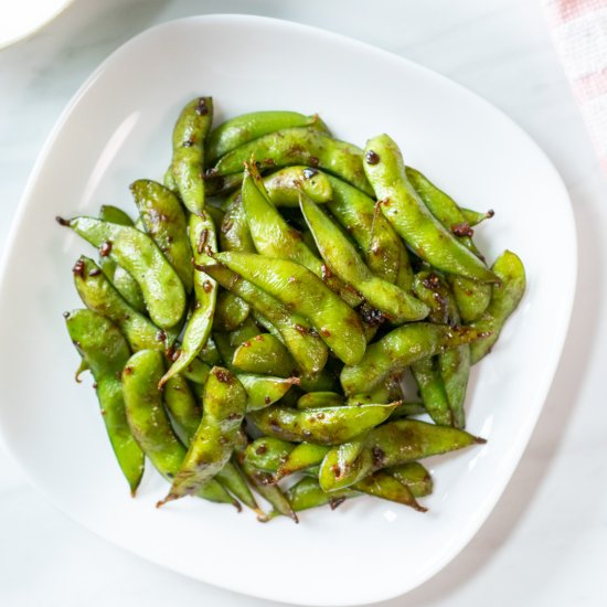 Edamame with Garlic and Soy Sauce