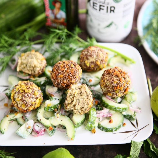 Cucumber Salad with Kefir Dressing